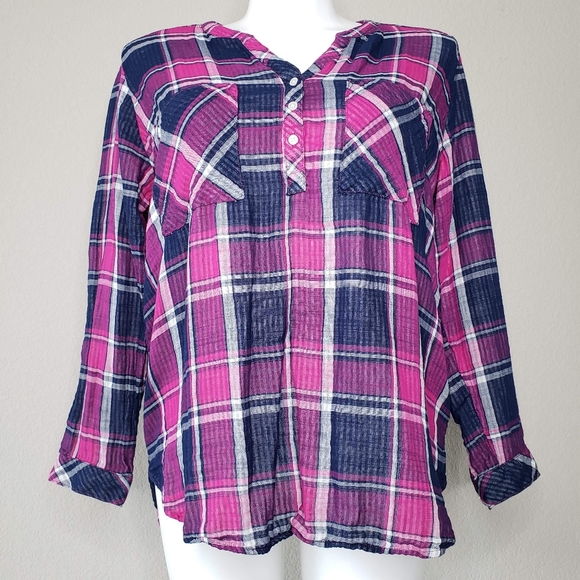 a.n.a | Tops | Ana Plaid Shirt | Poshmark